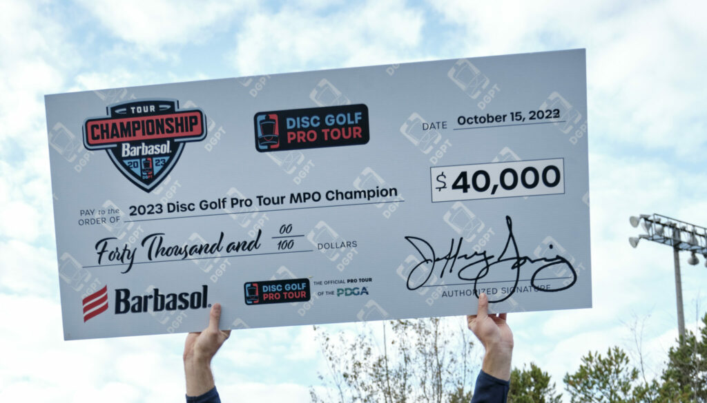 Huge $40,000 disc golf tournament payout.